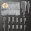 C12rtive Lot de 10 pinces à ongles en plastique transparent pour construire rapidement des formes et des pointes dongles - D