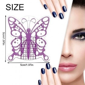 Papier Pour Gel Nails Art,Auto-Adhésif Ongles Forme,Autocollants Modèles Gel,200 Pièces Chablons Et Formes Pour Extension Ong