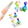 Chablon Amande pour Ongle Gel Extension Construction et Formes Kit, LEA-SHALL 100 Pièces Chablon Extend Papier dongles Auto-