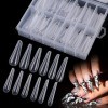 120 pièces Gel Nail Dual Form Stiletto Forme Nail Moule système Outil Dextension de Manucure Dongle pour Poly UV Gel