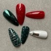 Ongles artificiels ongles de Noël hiver Deni Carte