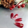 Ongles artificiels ongles de Noël hiver Deni Carte
