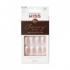 KISS Classy Lot de 28 faux ongles prêts à lemploi, imperméables, résistants aux taches, résistants aux éclats, pas de temps 