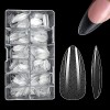 LEA-SHALL 500 Pièces Faux Ongles Capsules Amande Court Gel pour Nail Art, 10 Tailles Stiletto Capsule French Americaine Manuc