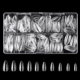 JOCXZI Faux ongles et capsules,500pcs faux ongles acrylique faux ongles ensembles avec boîte de rangement pour salon de manuc
