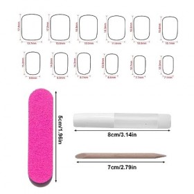 SSRDFU 72 PCS Faux Ongles Mats Courts et carrés pour Orteils Couverture complète à Coller pour Femmes et Filles Blanc 