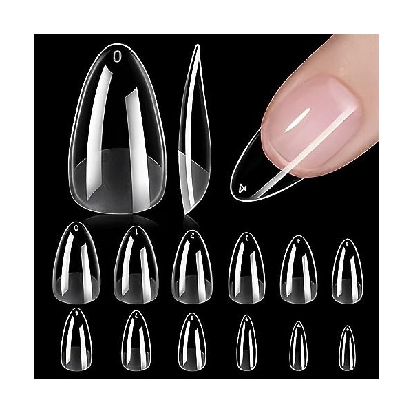 BCBF 240 PCS Faux Ongles Capsules Ongles Colle Faux Ongles ongle kit Pose Americaine Ongles Gel ongle Faux ongle ongle Gel Co