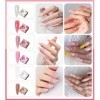 6 Poly Gel Couleur, Kit Poly-gel Complet, Poly Nail Gel En Tube Pour Bricolage Facile à Extension Ongles, Avec Ongles Patch e