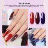 COSCELIA 36W Lampe à UV LED Ponceuse pour Ongles,15 Couleurs Kit Vernis Semi Permanent Complet 3Pcs Gel dExtensions dOngles