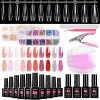 TopDirect Kit Vernis Semi Permanent 20 Couleurs 8 ml Gel Polish Soak Off Vernis à Ongles pour Salon de Manucure, 480 Pièces F