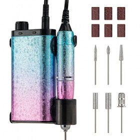 Perceuse à ongles rechargeable professionnelle, lime à ongles électrique sans fil 35 000 tr/min, avec écran LCD, vitesse régl