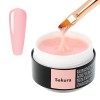 Sincero Salon Milky Rose Gel Construction Ongle UV - Extension et Modelage - Base de Construction UV/LED pour Protéger les On