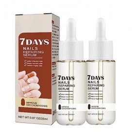 Ninge Lot de 2 sérums pour la croissance des ongles et le renforcement des ongles - Essence darmure - Pour réparer les ongle