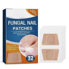 Lot de 32 patchs de traitement fongique pour ongles - Effet fongique pour orteils et ongles - Pour restaurer les ongles endom