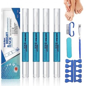 4 Pièces Nail Treatment Pen Nail Care Pen, sérum de croissance des ongles, Nail Treatment Pen, stylo de réparation des ongles