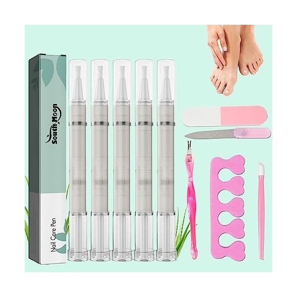 5 Pièces Nail Treatment Pen Nail Care Pen sérum de croissance des ongles Nail Treatment Pen stylo de réparation des ongles de