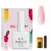 Rechoo 15ML Gel Builder 5 en 1- Blanc Gel Construction Ongle avec 50pcs Ongles en Forme pour lamélioration des Ongles, White