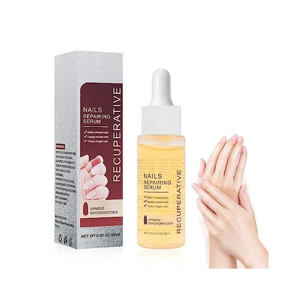 Renforcement des Ongles 7 jours, Sérum de Croissance des Ongles, Essence de Réparation des Ongles,Pour Réparer les Cuticules 