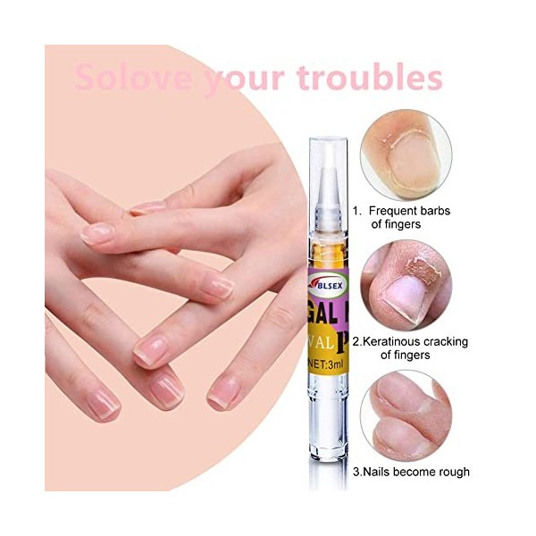 Traitement fongique des ongles, stylo de réparation efficace pour les ongles fongiques et affectés pour les ongles des orteil