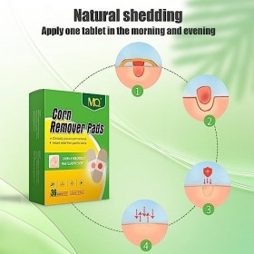 MQ Anti Cors Pieds, Anti-Verrues, 36 PCS Corn Remover, Traitement Cors, Verrue, Détartrant Les Verrues Pour Les Mains et Les 
