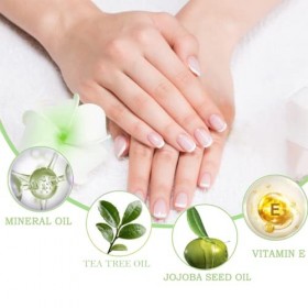 Huile de cuticules pour ongles, huile de jojoba pour cuticules contient de la vitamine B et E, hydrate les cuticules et la pe