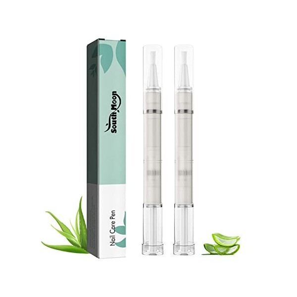 Huile Cuticules Ongles Stylo 2 Pièces Nail Care Pen Huiles Cuticules Stylo Nutrition DOngle Ensemble Stylo à Huile Pour Cuti
