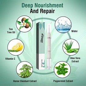 Huile Cuticules Ongles Stylo 2 Pièces Nail Care Pen Huiles Cuticules Stylo Nutrition DOngle Ensemble Stylo à Huile Pour Cuti