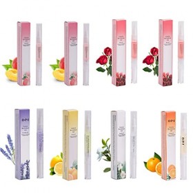 Lot de 8 stylos à huile pour cuticules pour réparation des ongles, fortifiant parfumé pour ongles fins et croissance, stylo d