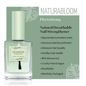 NATURABLOOM Phytostrong Renforçateur dongles respirant – Huile pour cuticules et traitement des ongles pour un soin naturel 