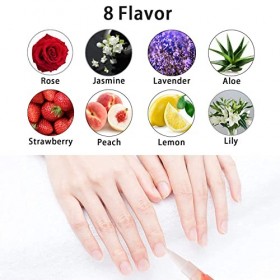 Huile Cuticules, 8 PCS Stylo Cuticules Ongles, Nail Nutrition Oil Soin des ongles Mix Taste Polissoir a Ongle de Traitement p
