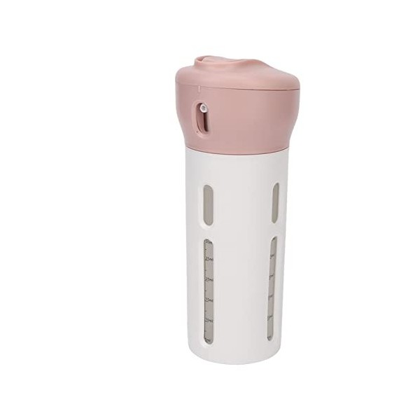 Distributeur de Liquide 4 en 1, Conteneur de Voyage, Rechargeable, étanche, Portable, pour Parfum, Lotion Rose 