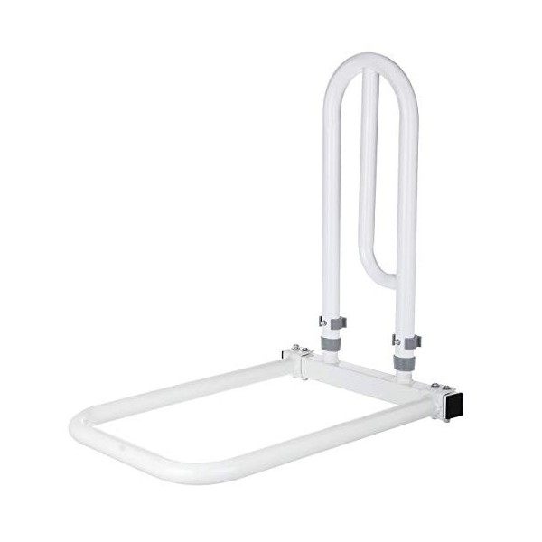 GAH-Alberts 140496 Système daide pour se lever du lit | poignée : Acier, plastifié, en blanc, ⌀ 21 mm, platine : Plastique, 