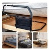 Medical Bed Assist Bar with Storage Pocket and Fall Prevention Safety Hand Guard Grab Bar, Bed Side Assist Handle Bar Safety 