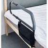 Medical Bed Assist Bar with Storage Pocket and Fall Prevention Safety Hand Guard Grab Bar, Bed Side Assist Handle Bar Safety 