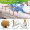 Barre dappui pliante barrière lit dappui pliante Easy barre dappui de lit Protection latérale pour lit pour Personnes âgée