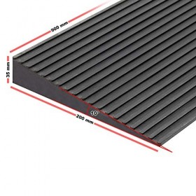 Rampe d’accès 35x200x900mm Fauteuil roulant & Déambulateur Surface antidérapante Ajustable Découpage