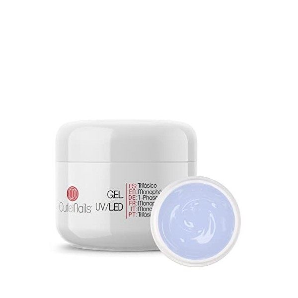 Gel UV 3 en 1 UV/LED Monophase 30ml - Base + Construction + Finition/Gel Monophase 3 en 1 - Outlet Nails