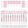 3Pcs/Set Housses de rail de berceau pour la dentition, protection de rail de protection anti-collision pour lit de bébé contr