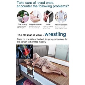 Height Adjustable Bed Rails For Elderly Adults, Assistance For Getting In Out Of Bed At Home,Guardrails For Bed For Adults Fa