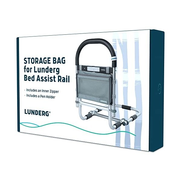 Lunderg Sac de rangement pour rail dassistance de lit