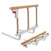 HePesTer Barre de chevet pliable en bois pour personnes âgées Facile à assembler HA06 Cadre de sécurité pour personnes âgées 