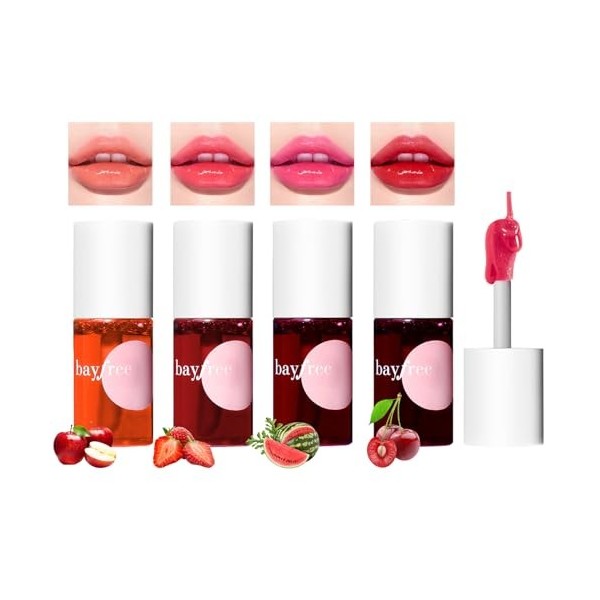 Desing Wish 3 Pièces Lot Rouge a Levre Magique Change Couleur Fleurs Transparent Jelly Lipstick Rouge Levre Mat Longue Tenue 