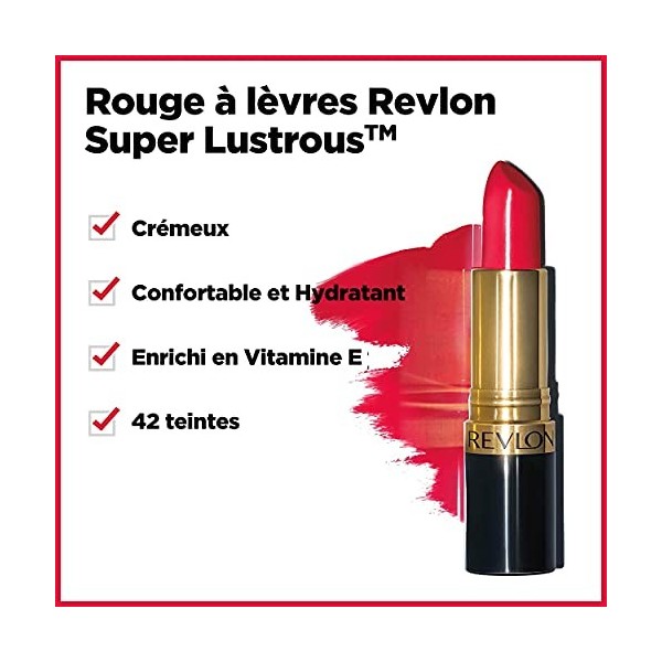 Revlon Super Lustrous, RougeàLèvres , Pink Sizzle 010, 4,2 G