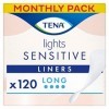 TENA Lights Protège-slips Longs Incontinence Femme - Pour Peaux Sensibles - Protections Absorbantes pour Fuites Urinaires Lég