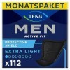 TENA Men Protections Absorbantes Extra Light Incontinence Homme - Pour Fuites Urinaires Légères - 112 Protections Pack 1 moi