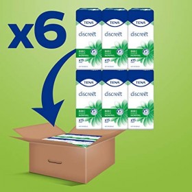 TENA Discreet Normal - Serviettes Incontinence Femme - Post-Accouchement - Protections Absorbantes pour Fuites Urinaires Modé