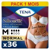 TENA Silhouette Normal Taille Basse - Sous-vêtements Absorbants Jetables Incontinence Femme - Post-accouchement - Pour Fuites