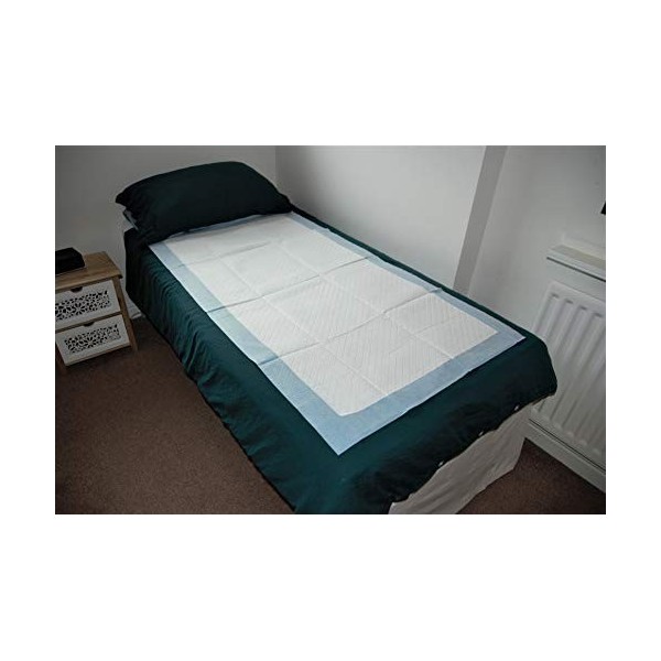 SpeedwellStar 1500 x 800 mm Protège-lits jetables pour lincontinence ultra absorbants 2300 ml. Lot de 20 items, très grands,