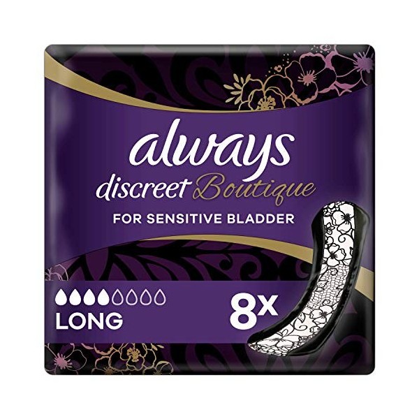 Always Discreet Boutique Bandage Pour La Perte Urinaire 8 Pièces