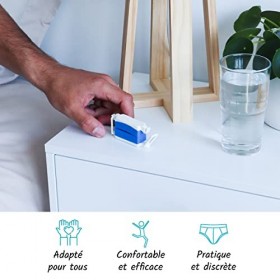 Pince Pénienne Stop Uri Confort | 2 Pinces | Contre Les Fuites Urinaires Masculines | Confortable & Discret | Fabriquée en Fr